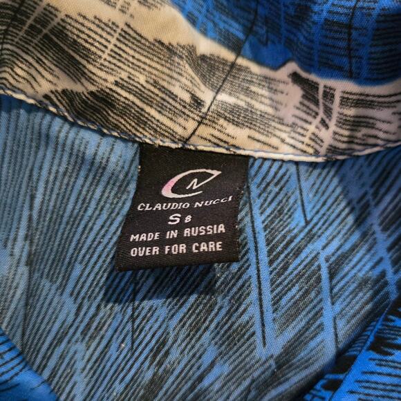 Vintage Claudio Nucci Anime Button Up Shirt Boys SZ S 8 Anime Winged Warrior - Picture 4 of 8